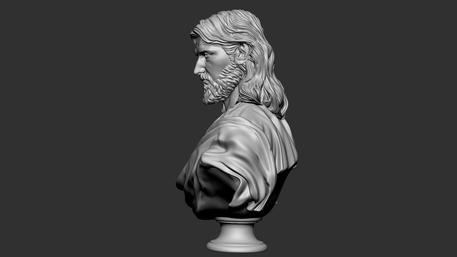 Jesus Bust 02 3D print model_31