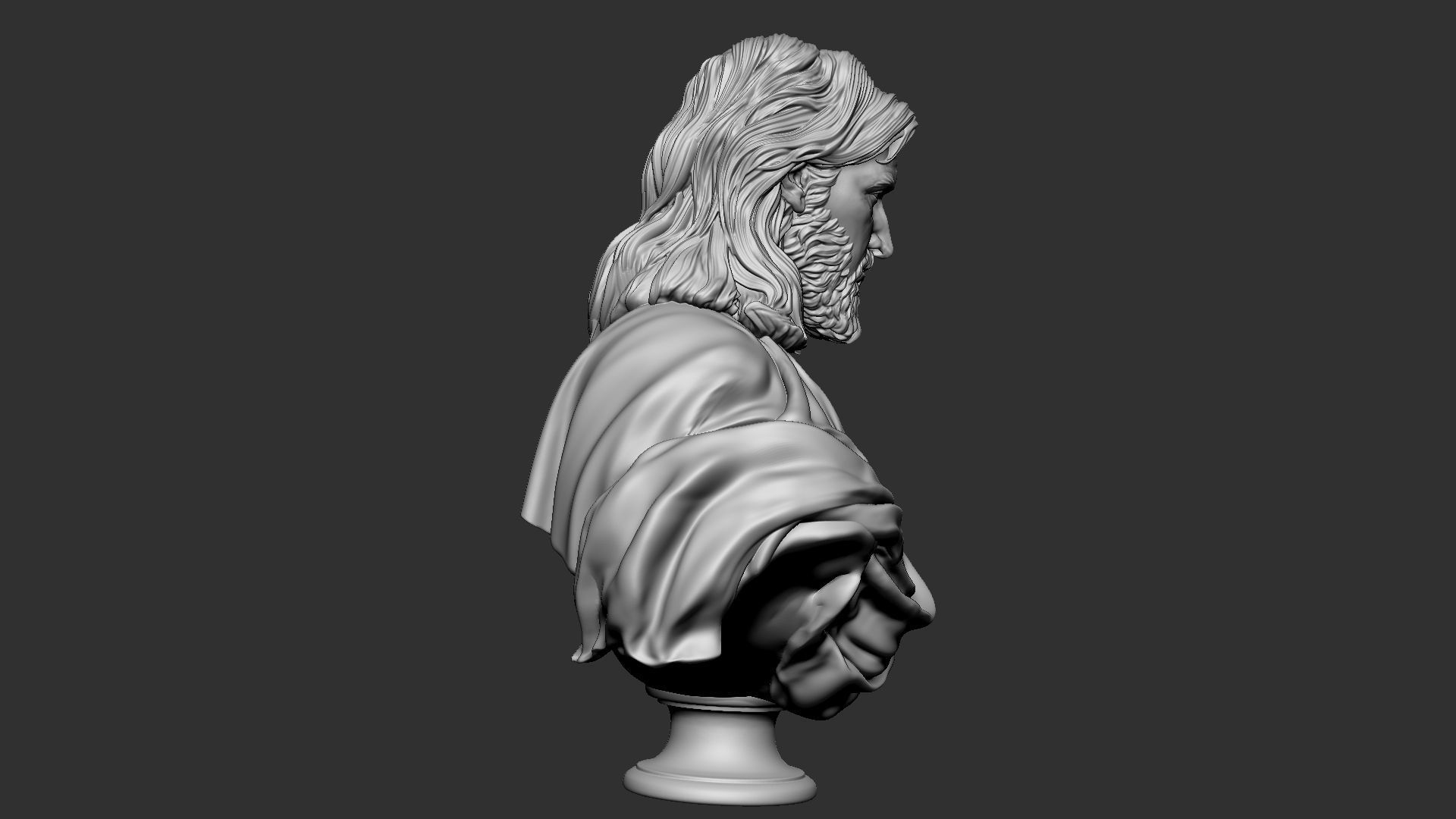 Jesus Bust 02 3D print model_12