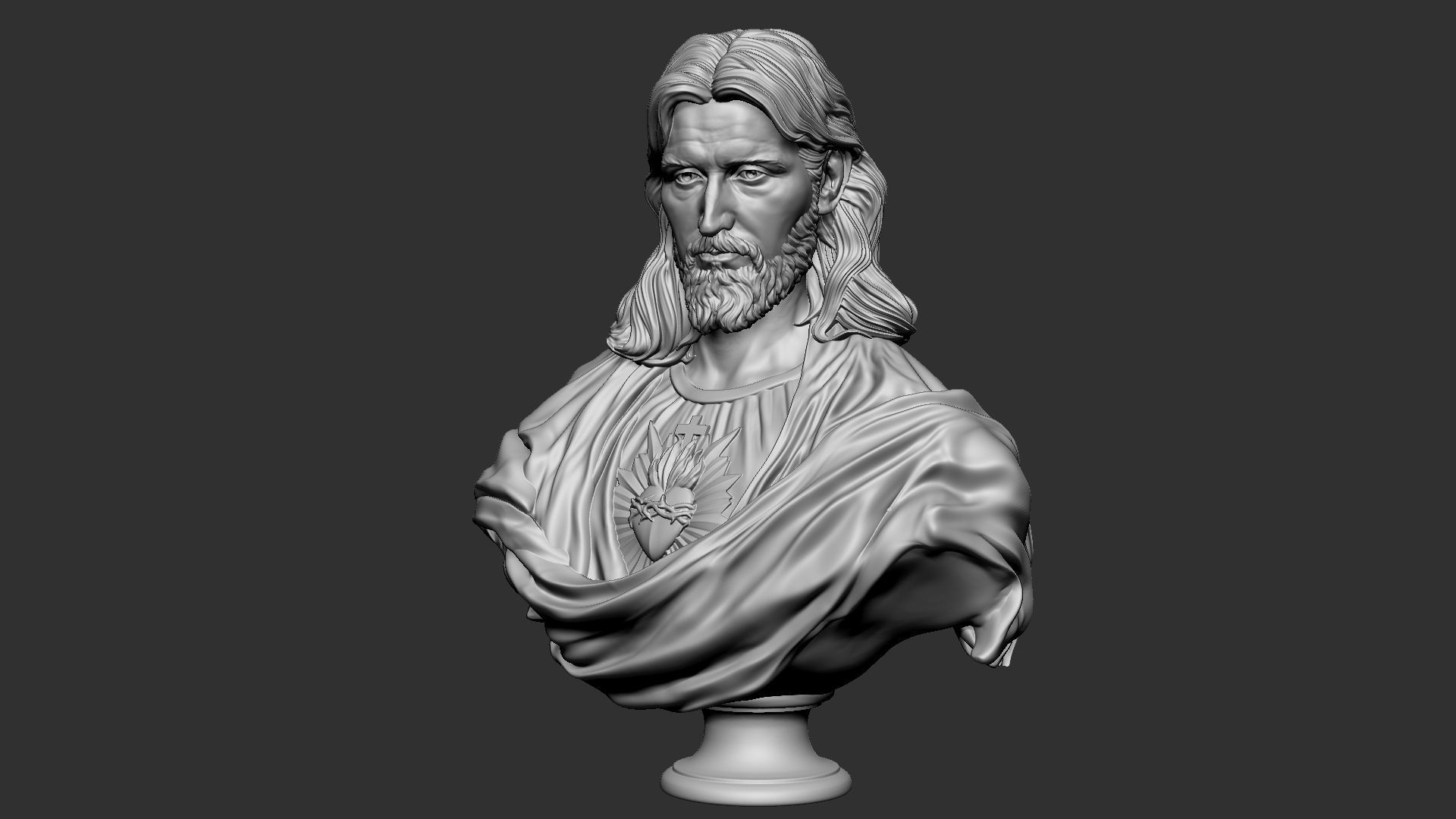 Jesus Bust 02 3D print model_27