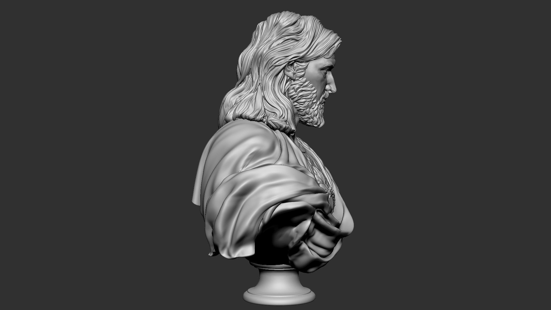 Jesus Bust 02 3D print model_13