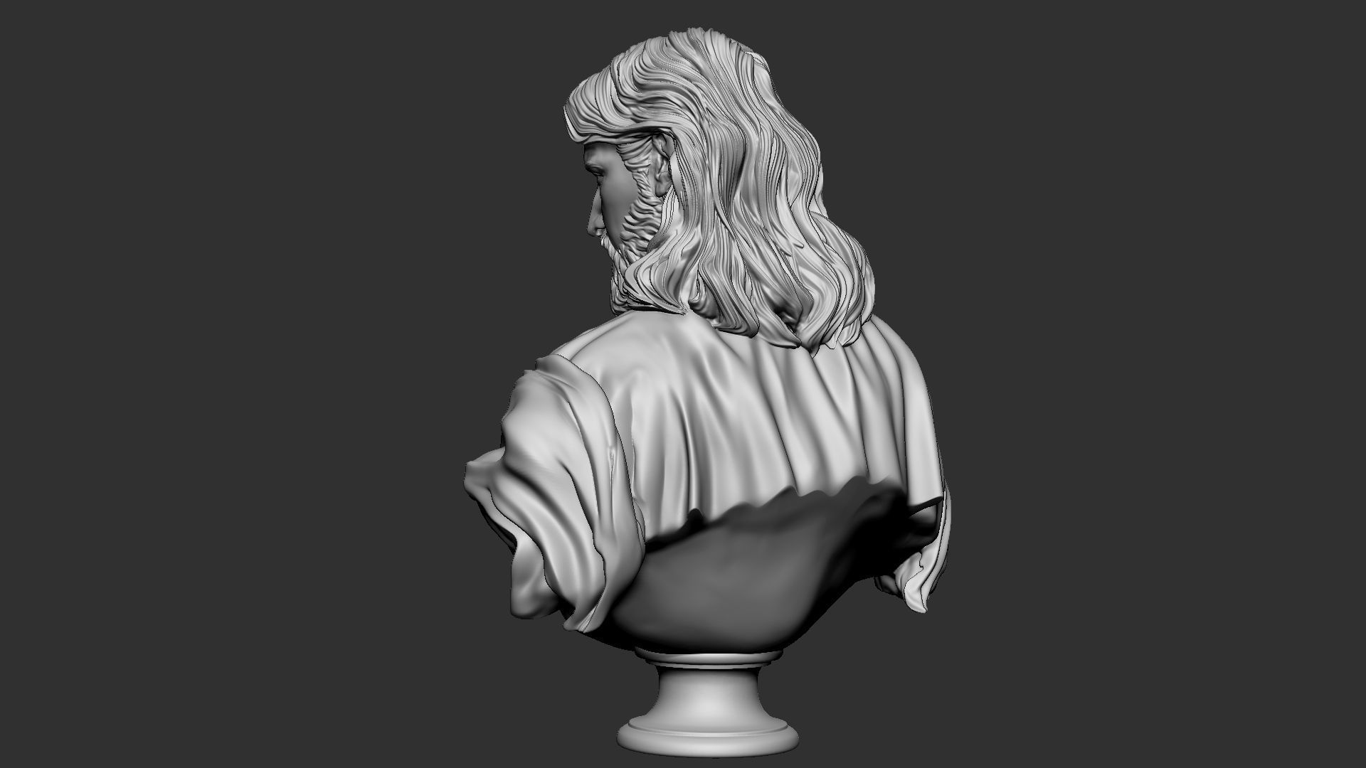 Jesus Bust 02 3D print model_4