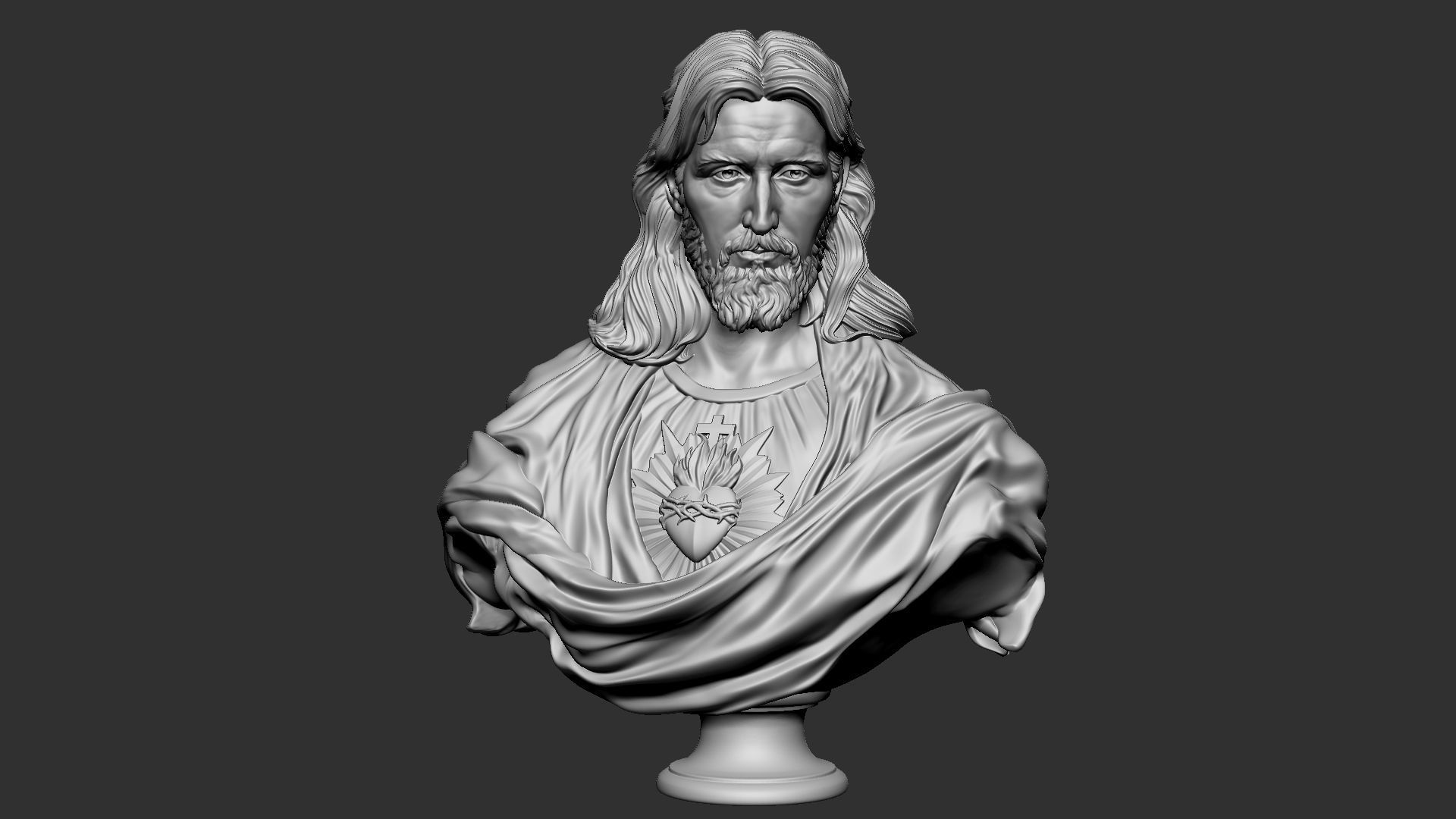 Jesus Bust 02 3D print model_22
