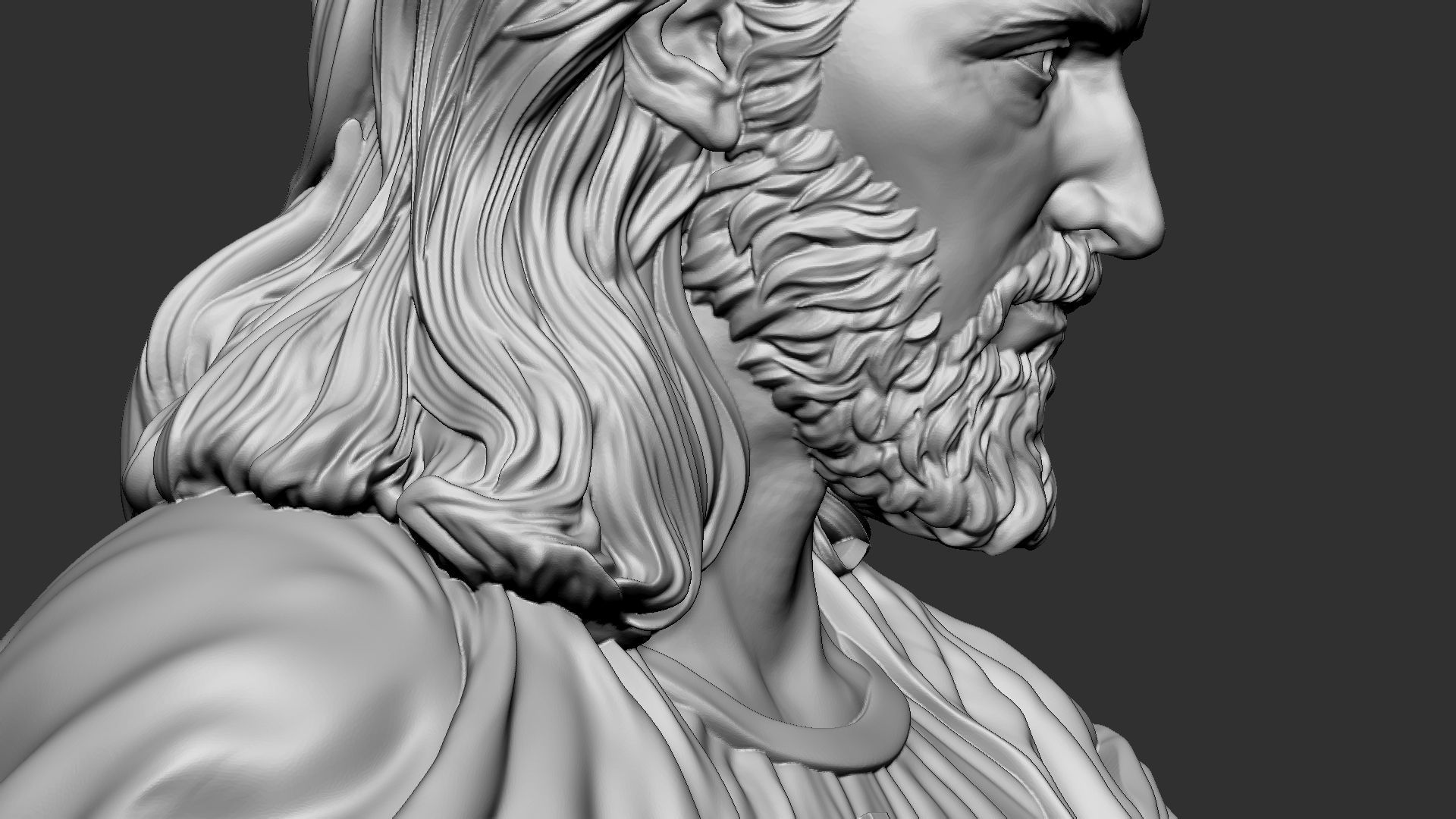 Jesus Bust 02 3D print model_20