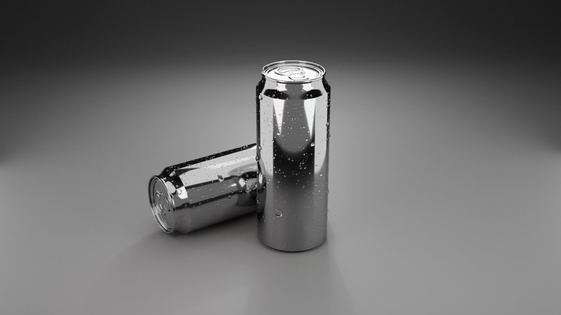 Tin Can with Water Droplets 3D model_4