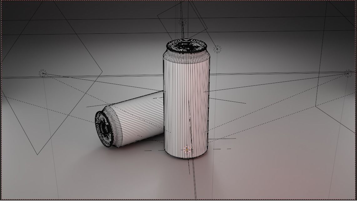 Tin Can with Water Droplets 3D model_3