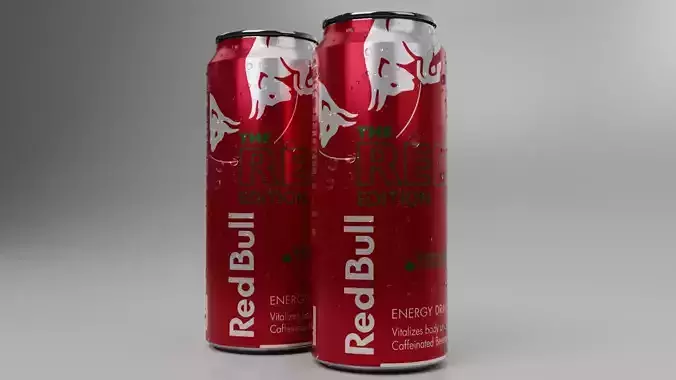 Tin Can with Water Droplets 3D model