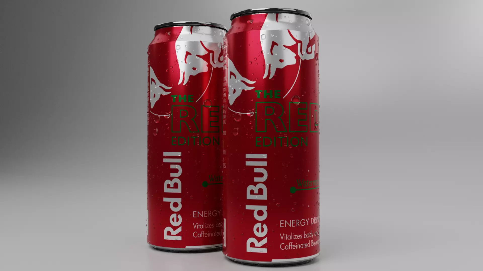 Tin Can with Water Droplets 3D model_0