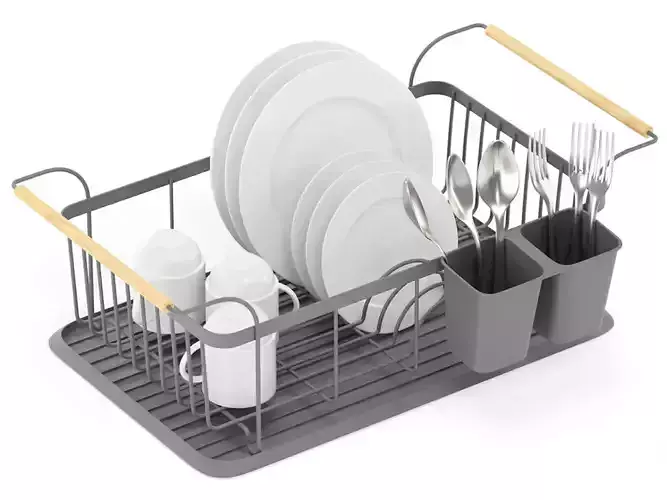 scandi dish rack 3D model