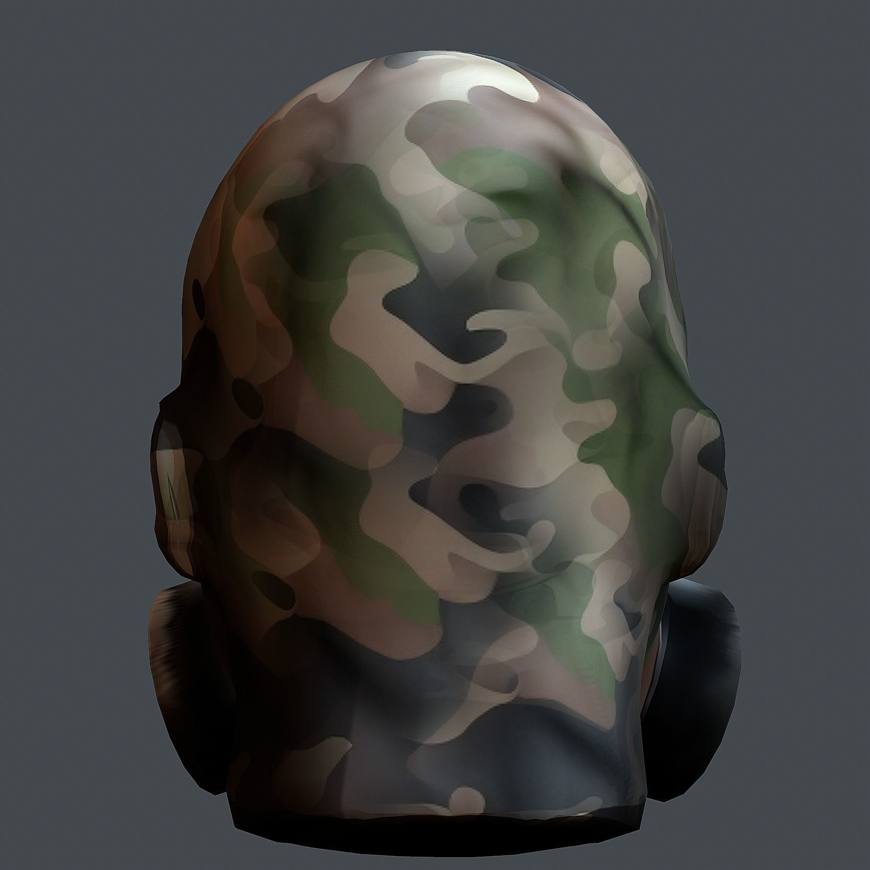 Helmet 3d model military combat Military Low-poly 3D model_3