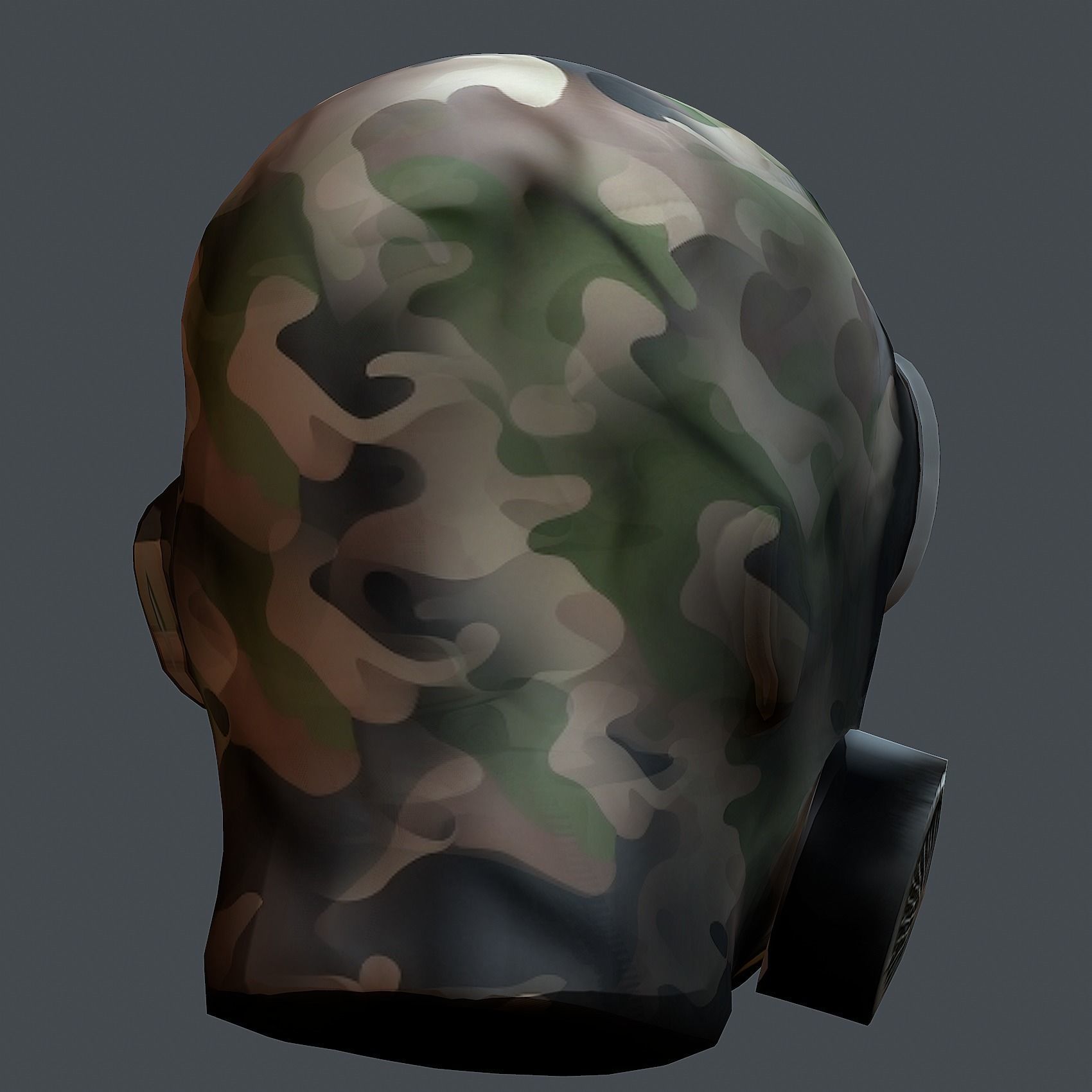 Helmet 3d model military combat Military Low-poly 3D model_4