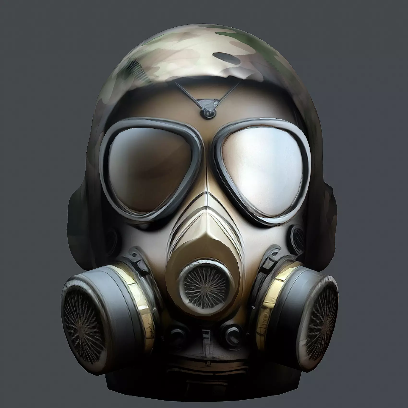 Helmet 3d model military combat Military Low-poly 3D model_0