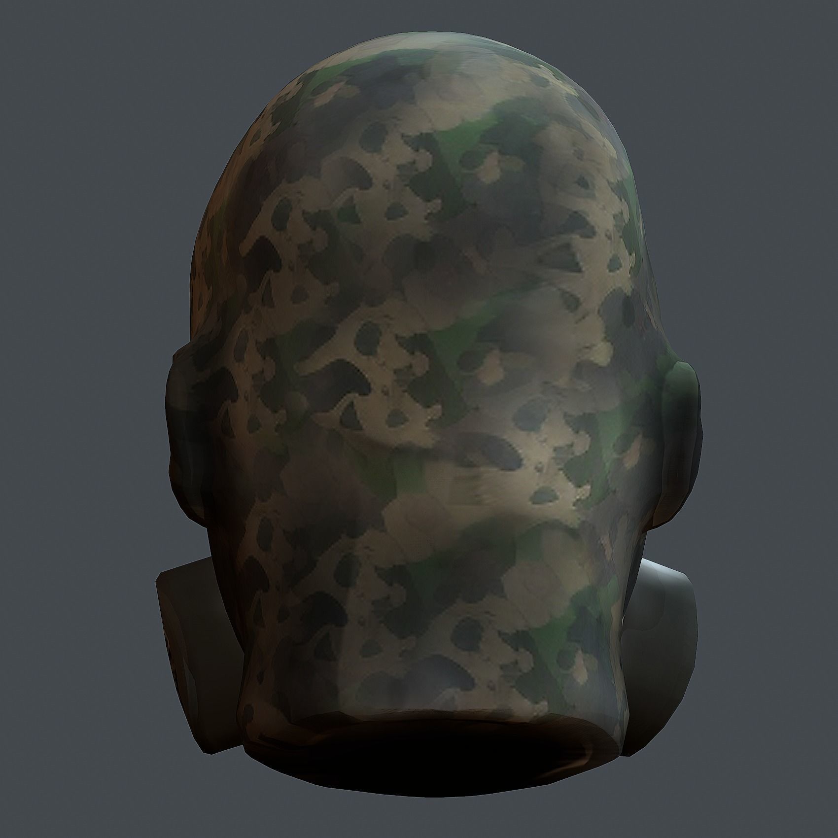 Helmet 3d model military combat Military Low-poly 3D model_7