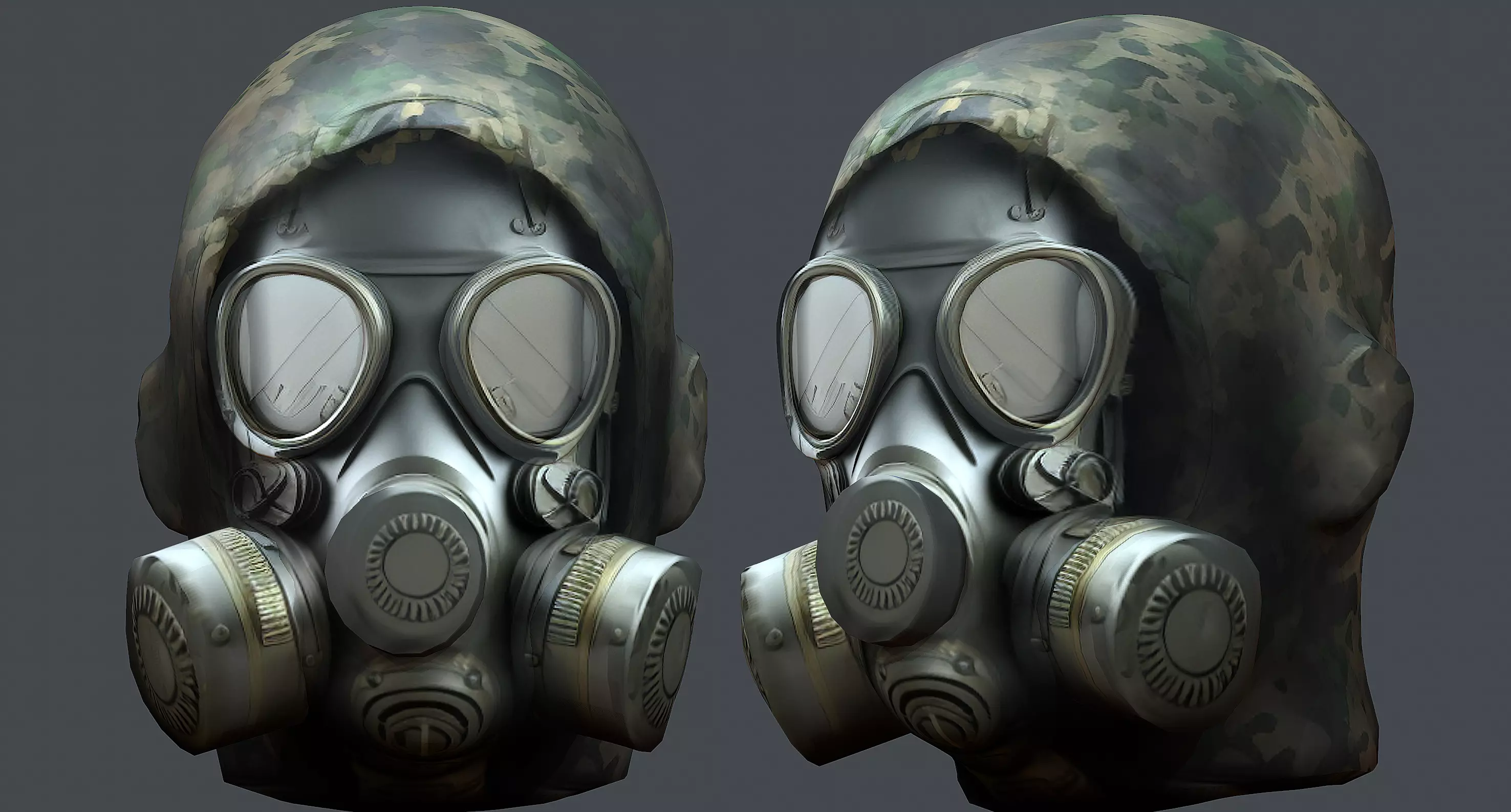 Helmet 3d model military combat Military Low-poly 3D model_0