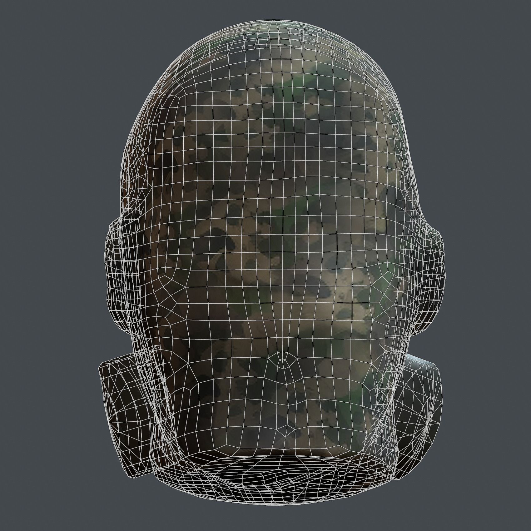 Helmet 3d model military combat Military Low-poly 3D model_8