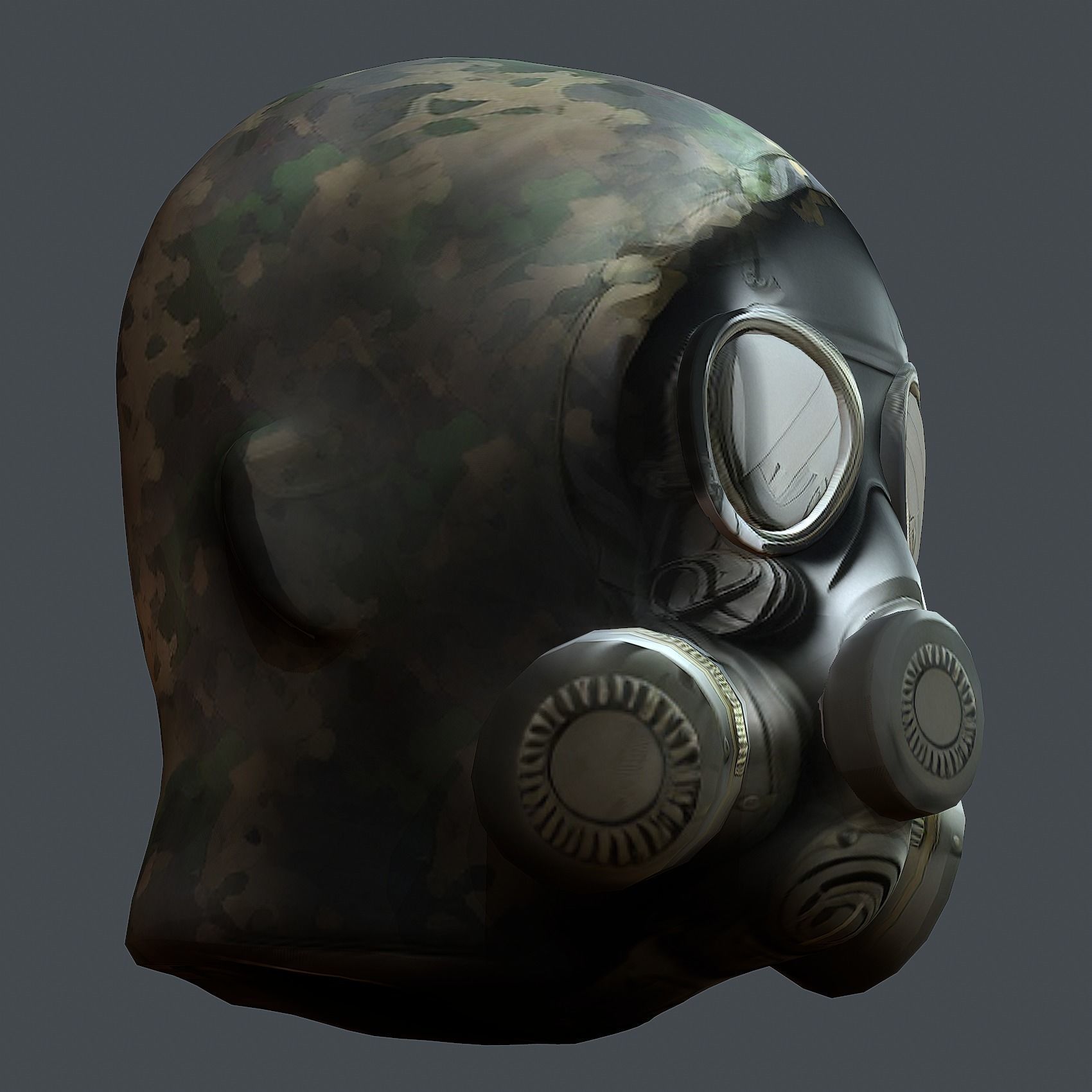 Helmet 3d model military combat Military Low-poly 3D model_6