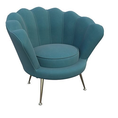 chair teal 3D model