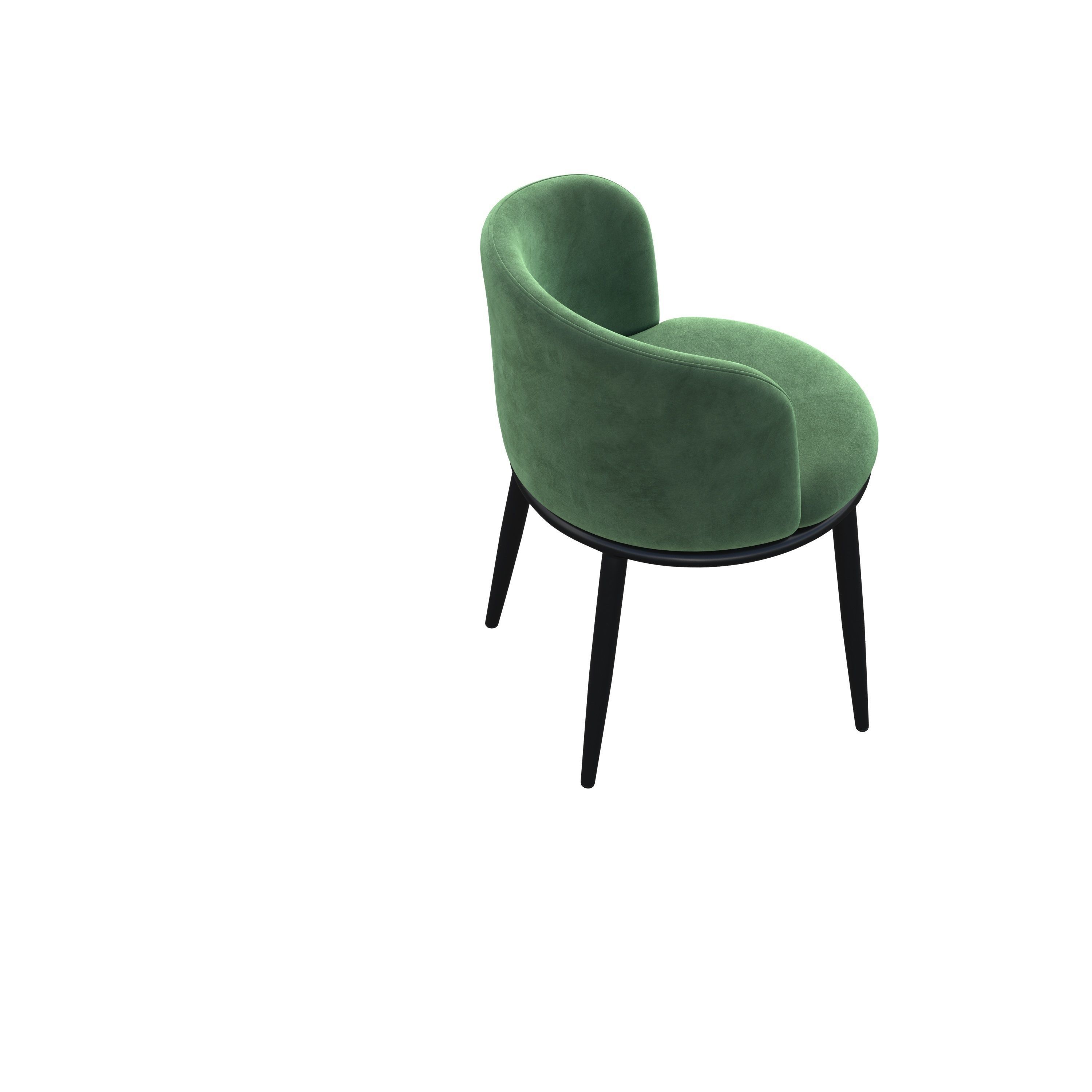 chair dining - velvet 3D model_6