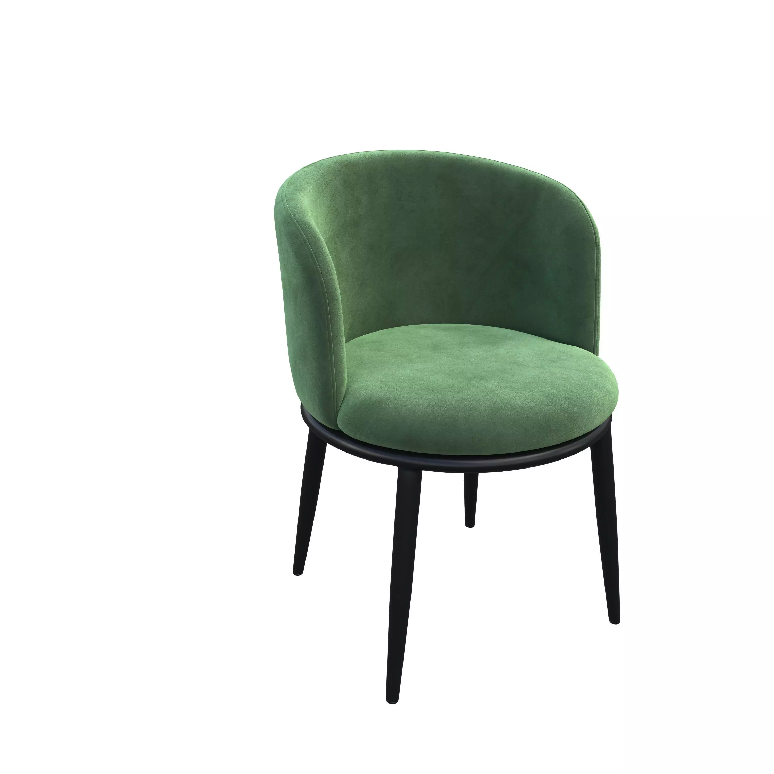 chair dining - velvet 3D model_0
