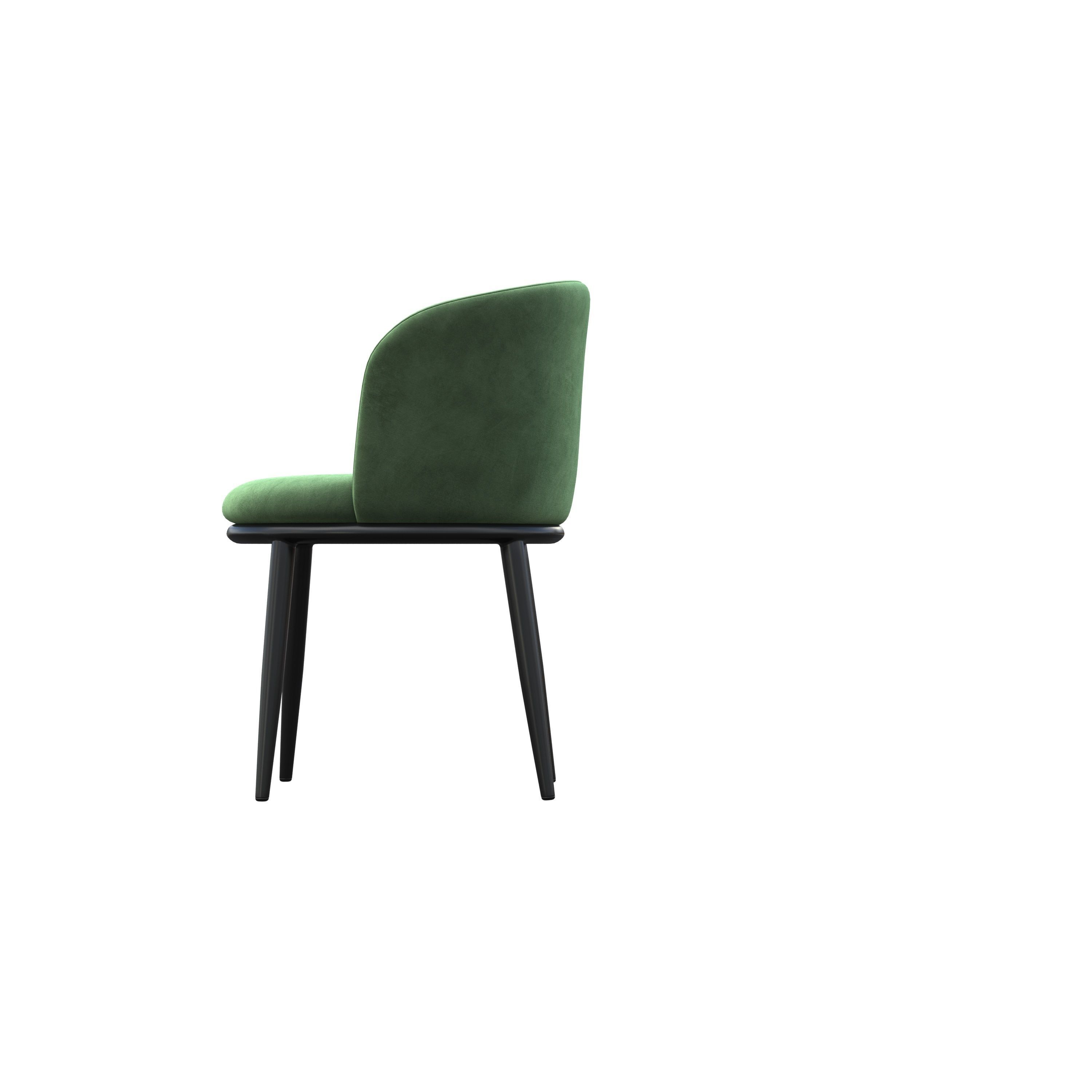 chair dining - velvet 3D model_4