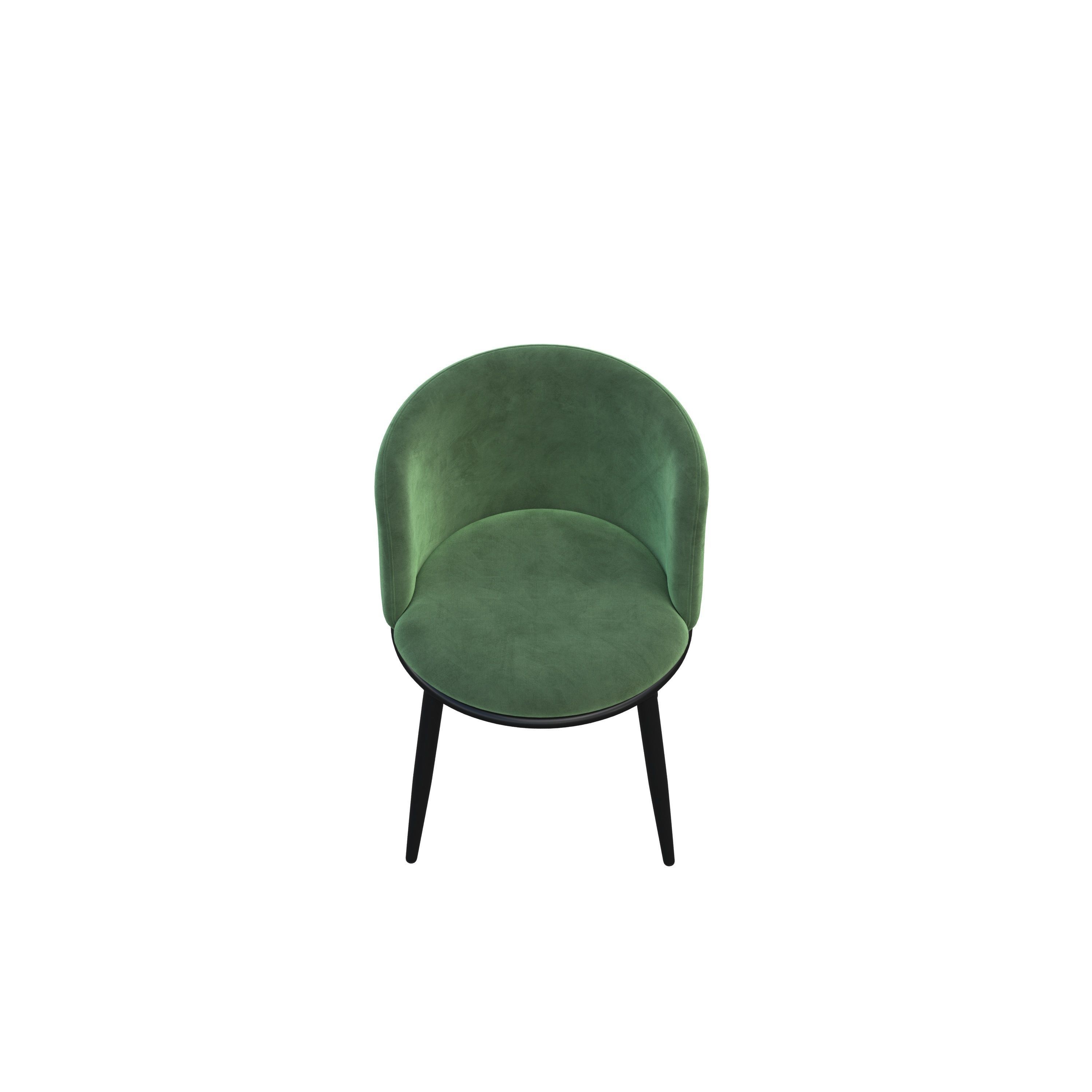 chair dining - velvet 3D model_2