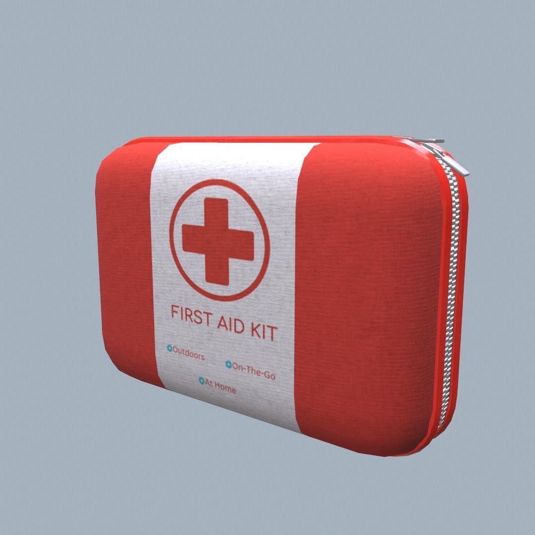 First Aid Kit Low Poly Low-poly 3D model_2