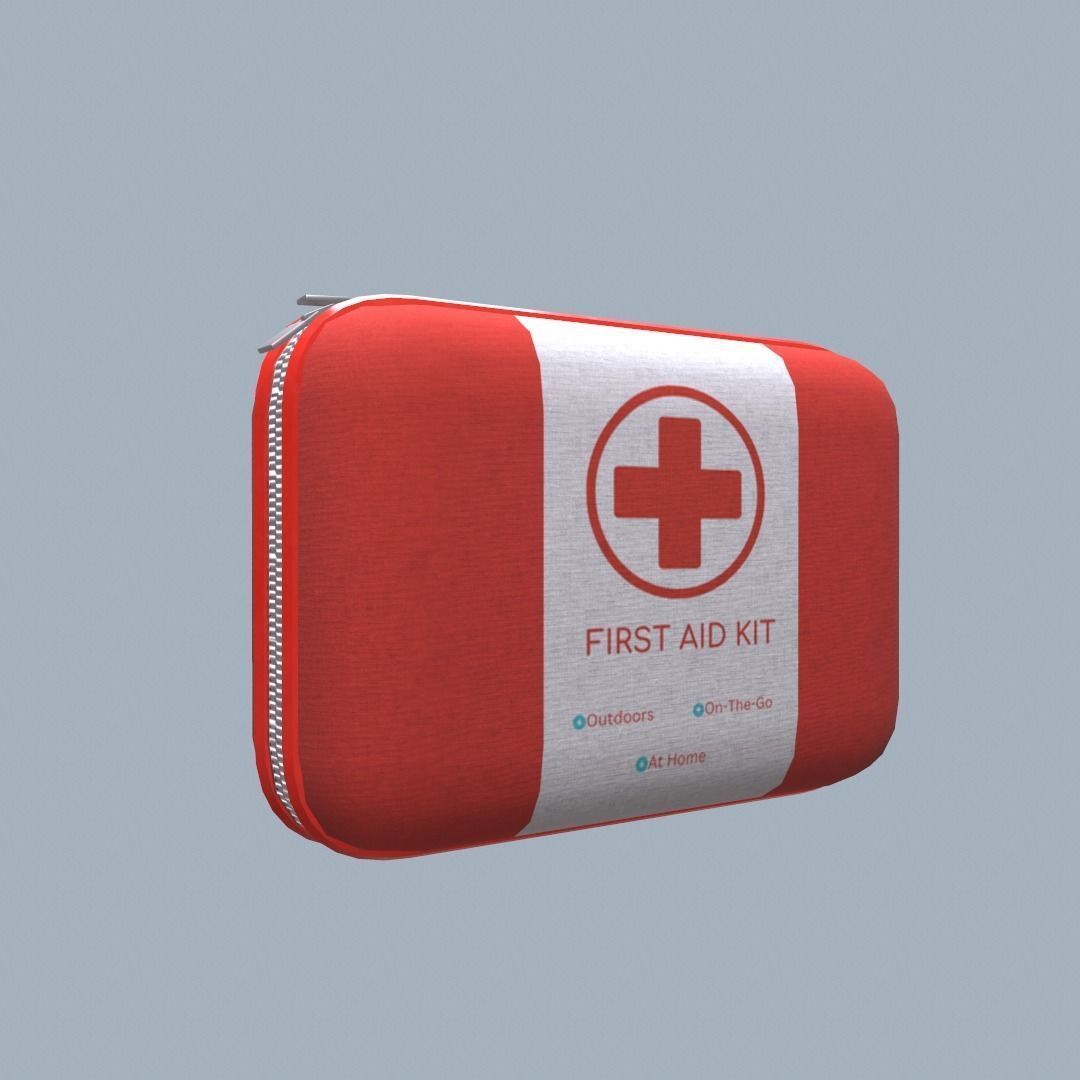 First Aid Kit Low Poly Low-poly 3D model_3