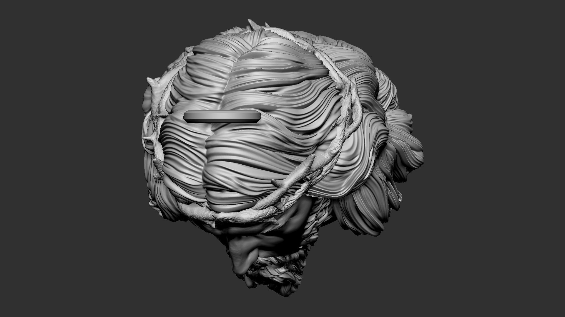 Jesus Head 01 3D print model_20