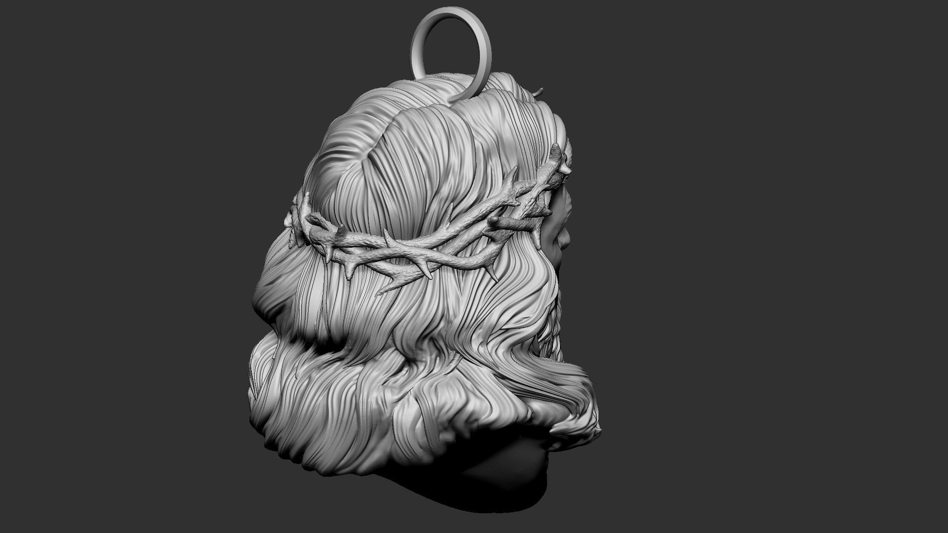 Jesus Head 01 3D print model_8