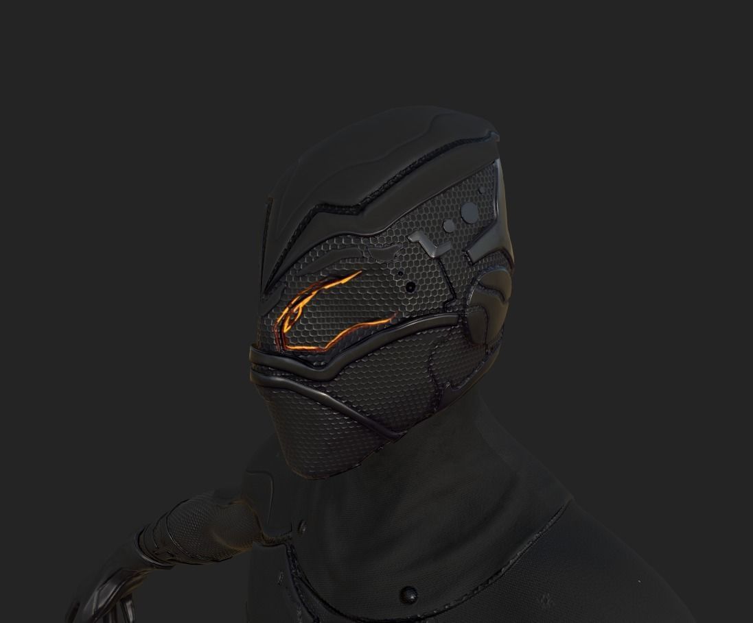 Sci-fi Thief - The Future Thief Low-poly 3D model_4