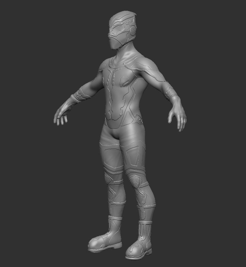 Sci-fi Thief - The Future Thief Low-poly 3D model_11