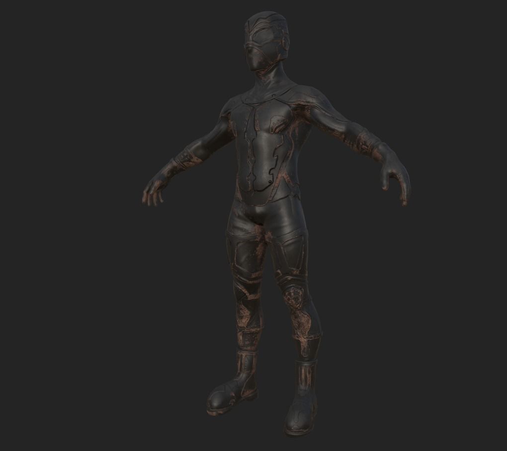 Sci-fi Thief - The Future Thief Low-poly 3D model_42