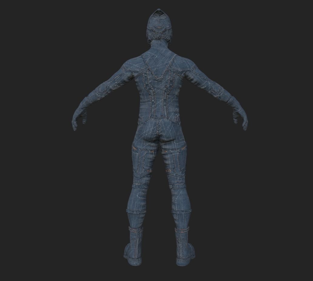 Sci-fi Thief - The Future Thief Low-poly 3D model_39