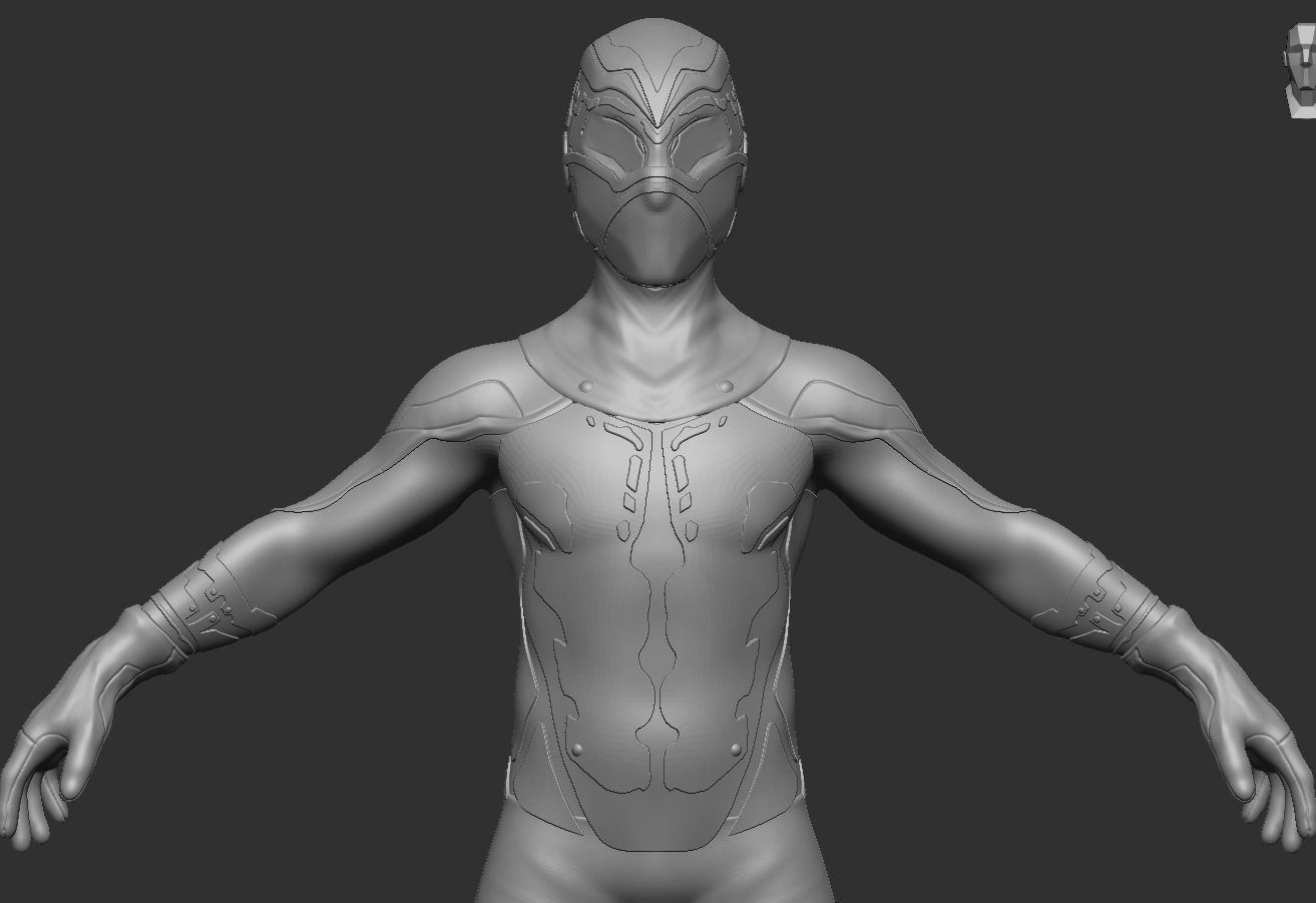 Sci-fi Thief - The Future Thief Low-poly 3D model_34