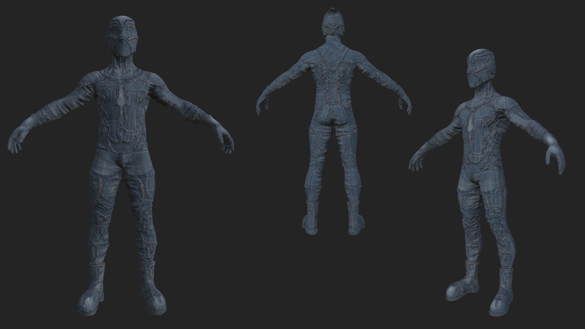 Sci-fi Thief - The Future Thief Low-poly 3D model_35