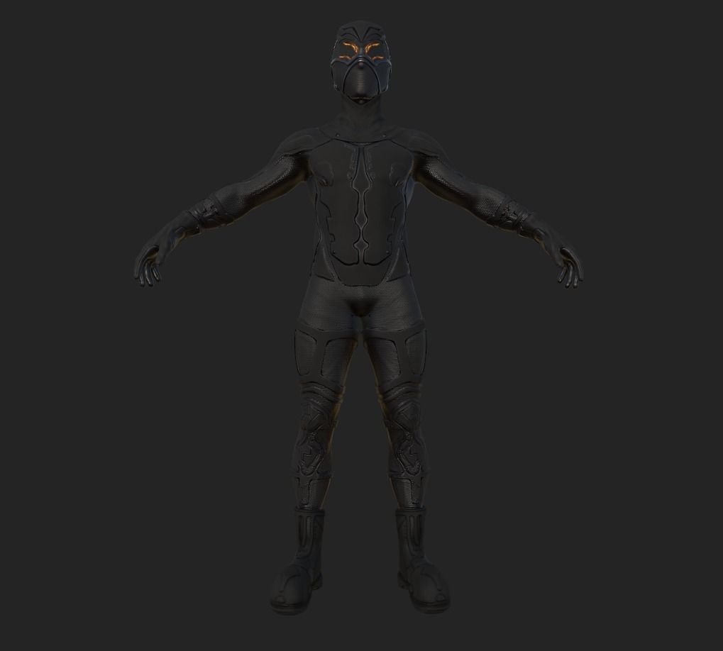 Sci-fi Thief - The Future Thief Low-poly 3D model_14