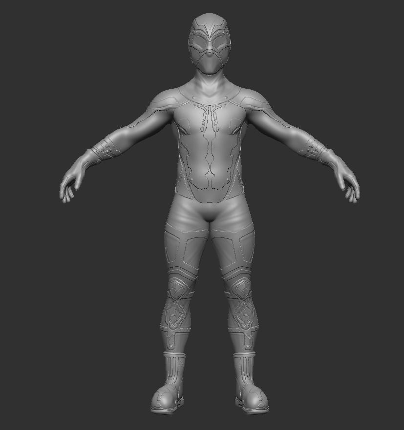 Sci-fi Thief - The Future Thief Low-poly 3D model_17