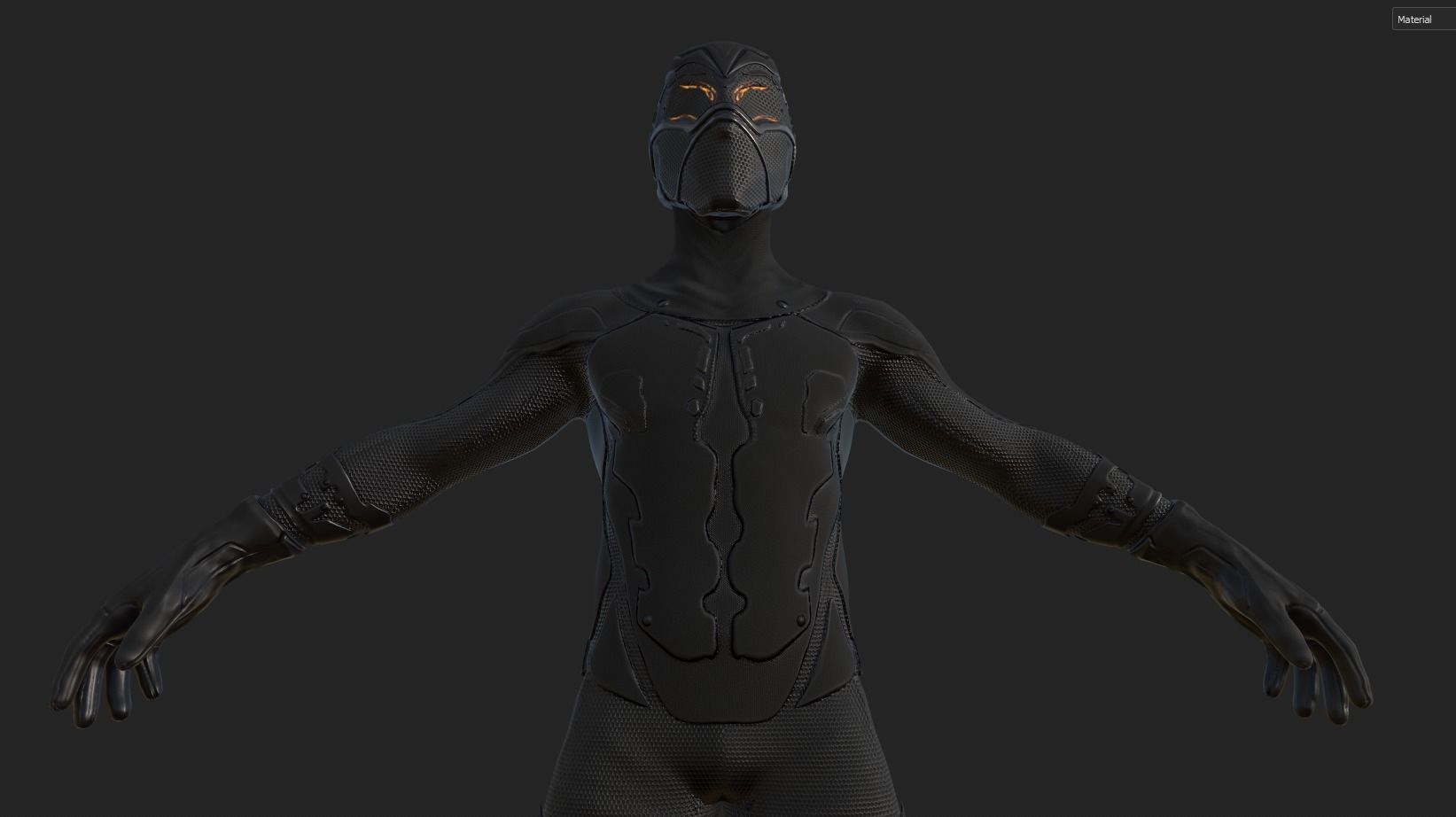 Sci-fi Thief - The Future Thief Low-poly 3D model_6