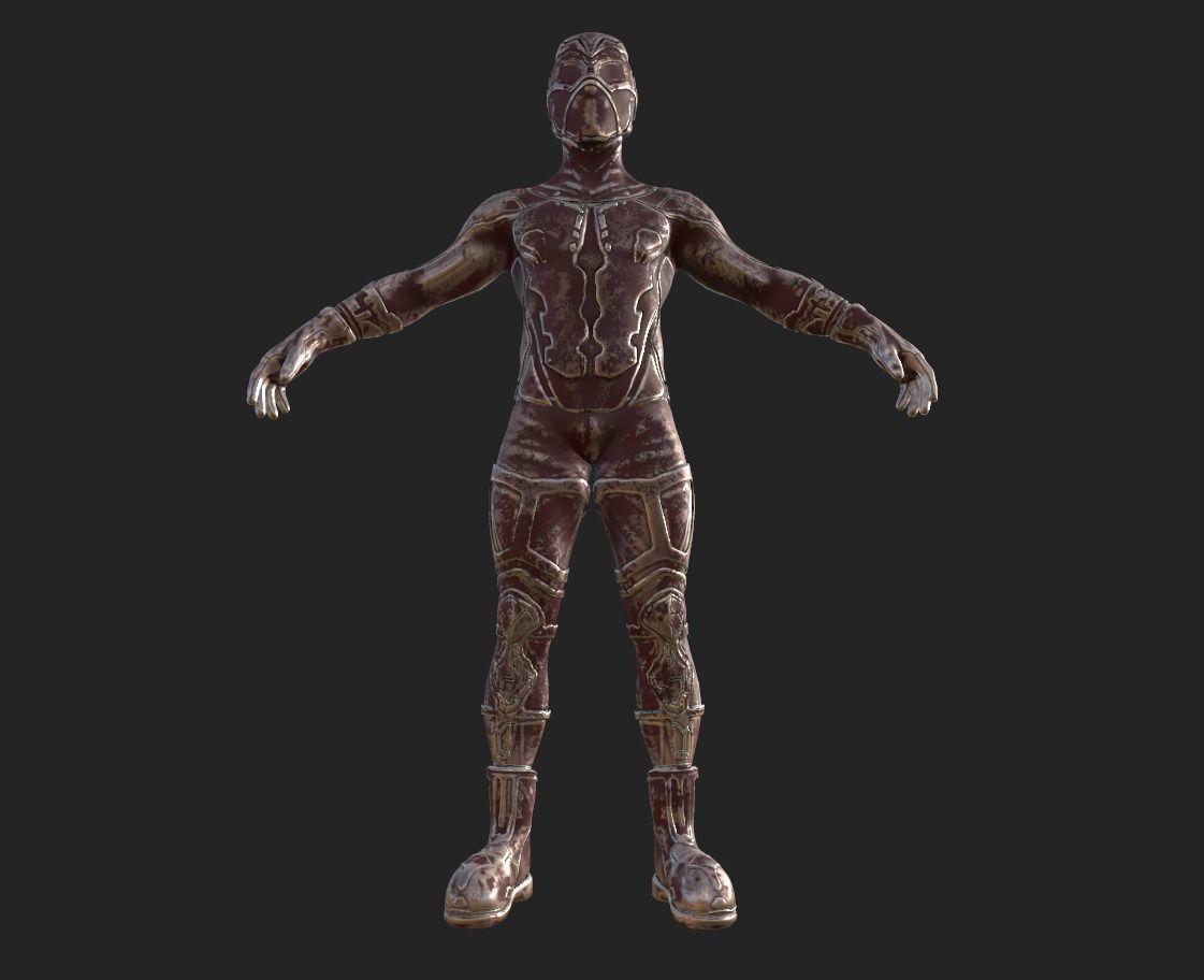 Sci-fi Thief - The Future Thief Low-poly 3D model_45