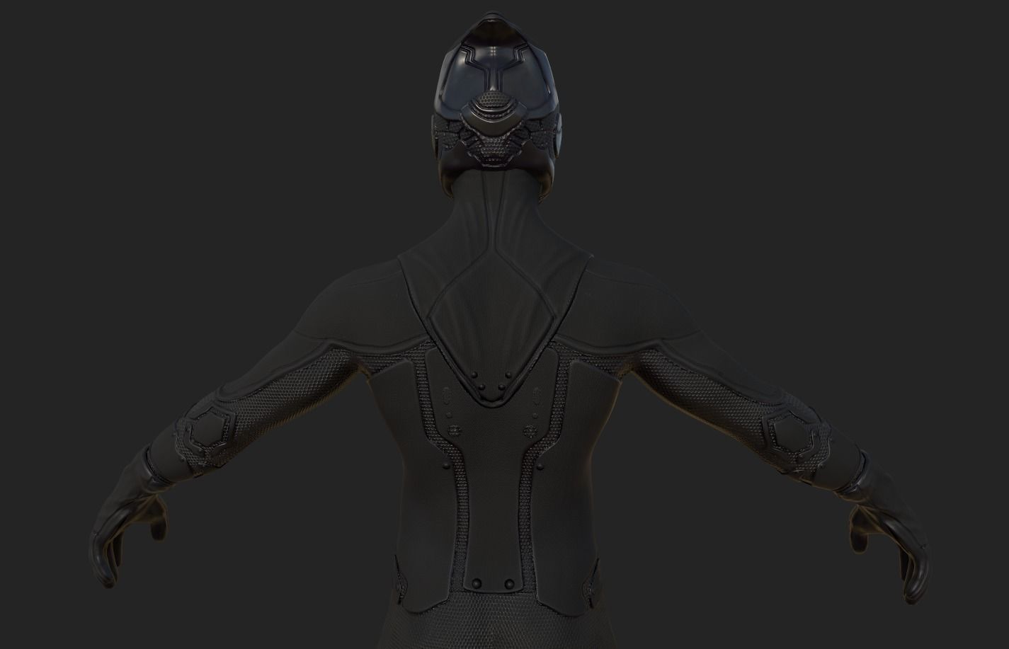 Sci-fi Thief - The Future Thief Low-poly 3D model_10