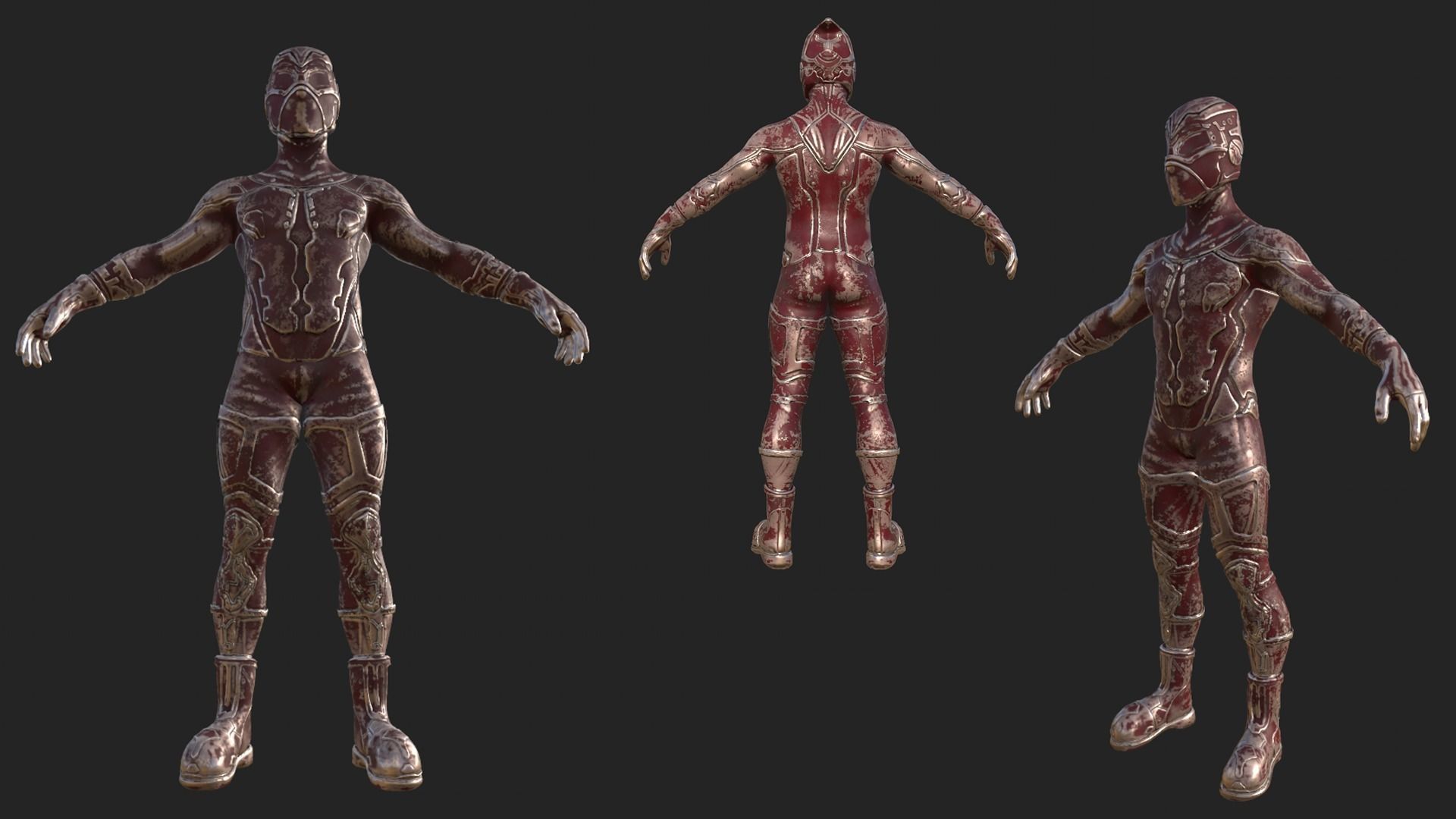 Sci-fi Thief - The Future Thief Low-poly 3D model_37