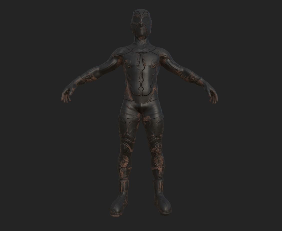 Sci-fi Thief - The Future Thief Low-poly 3D model_41