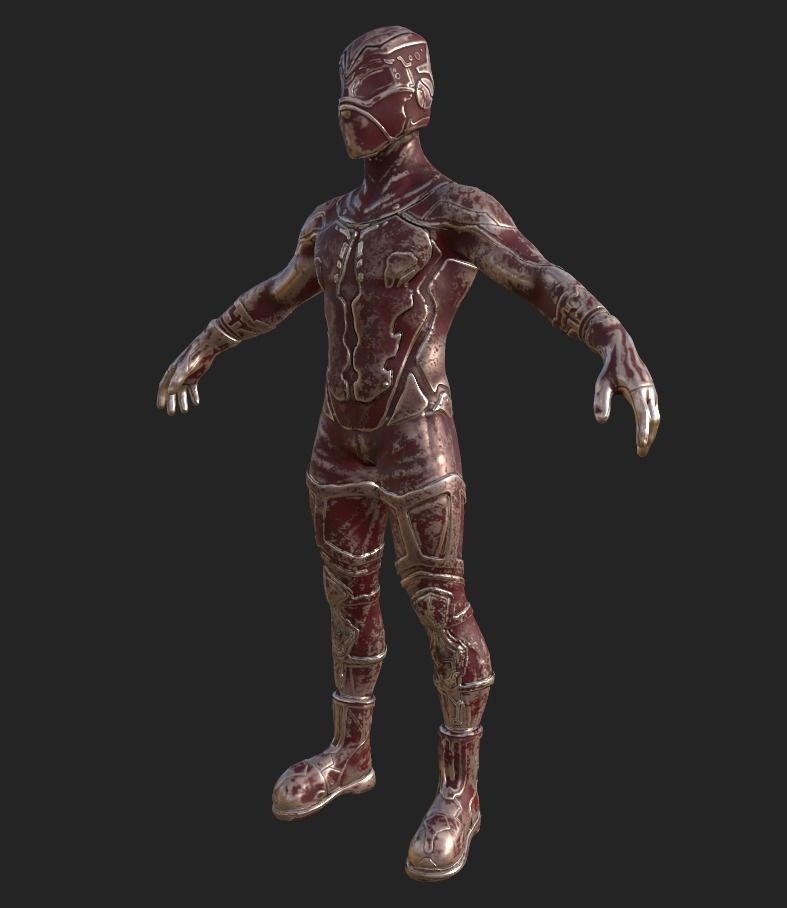 Sci-fi Thief - The Future Thief Low-poly 3D model_44