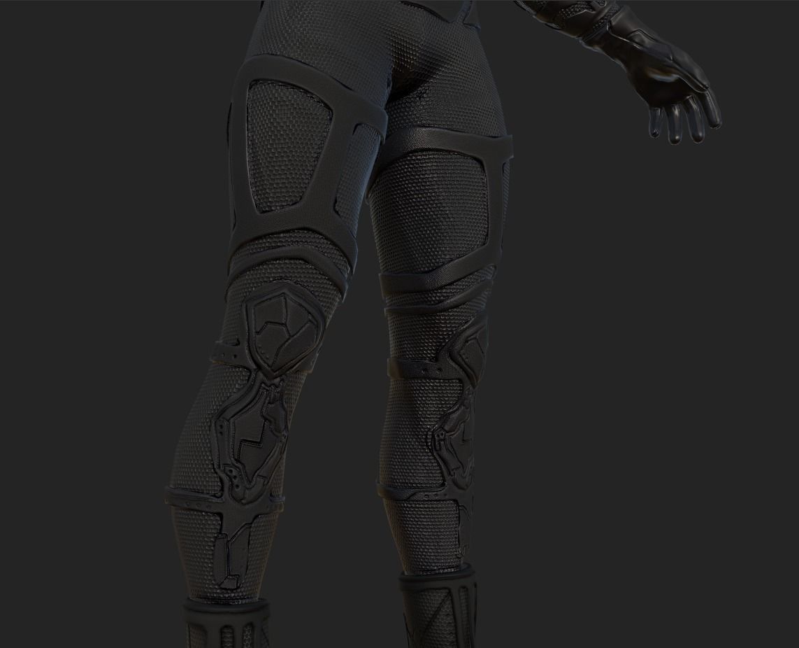 Sci-fi Thief - The Future Thief Low-poly 3D model_13