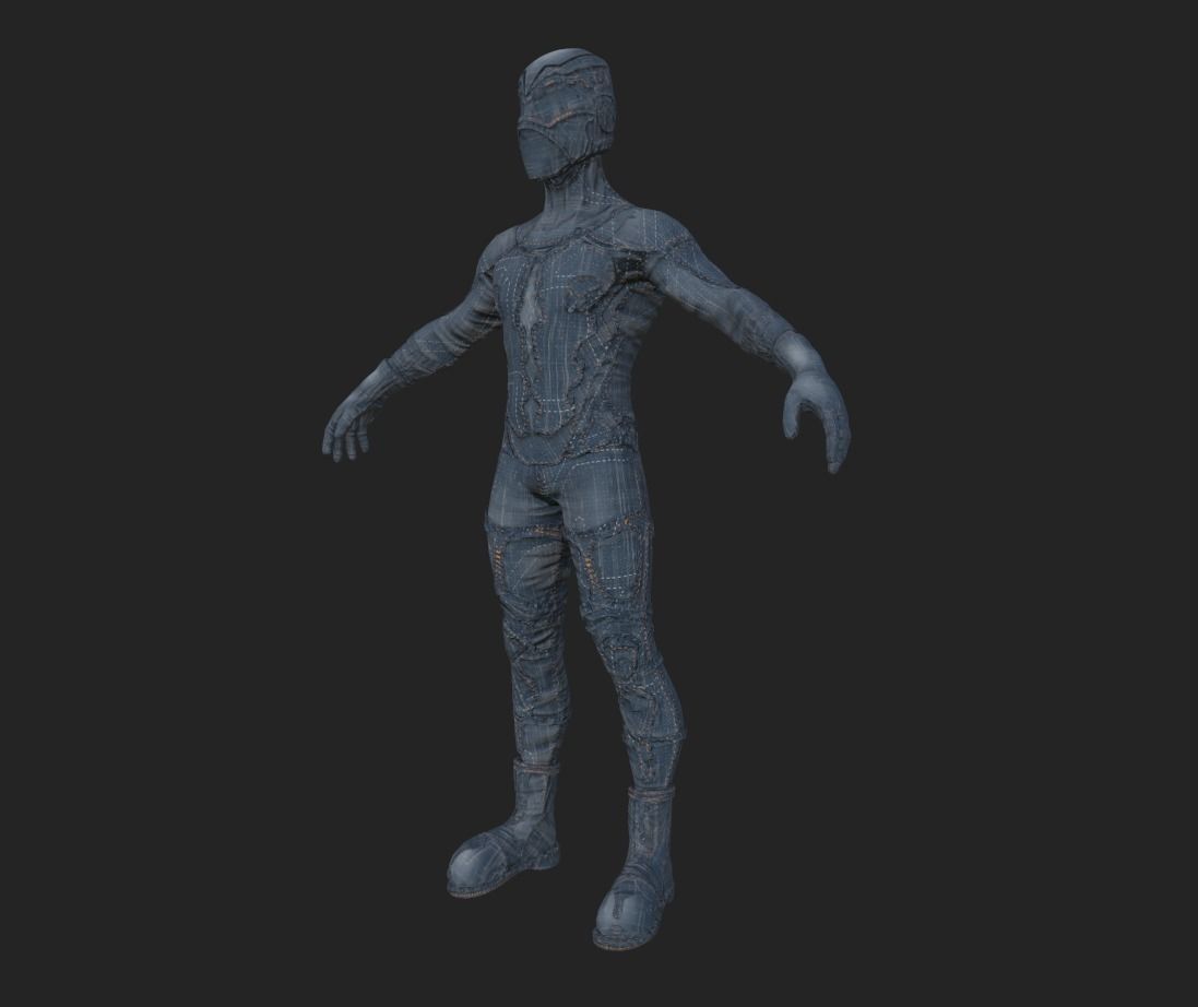 Sci-fi Thief - The Future Thief Low-poly 3D model_40