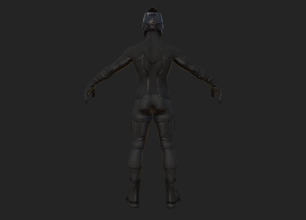 Sci-fi Thief - The Future Thief Low-poly 3D model_50