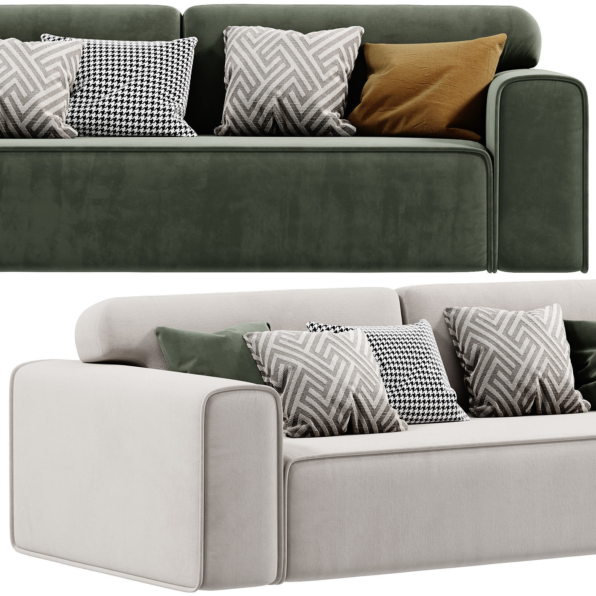 Viena Sofa 3D model_1