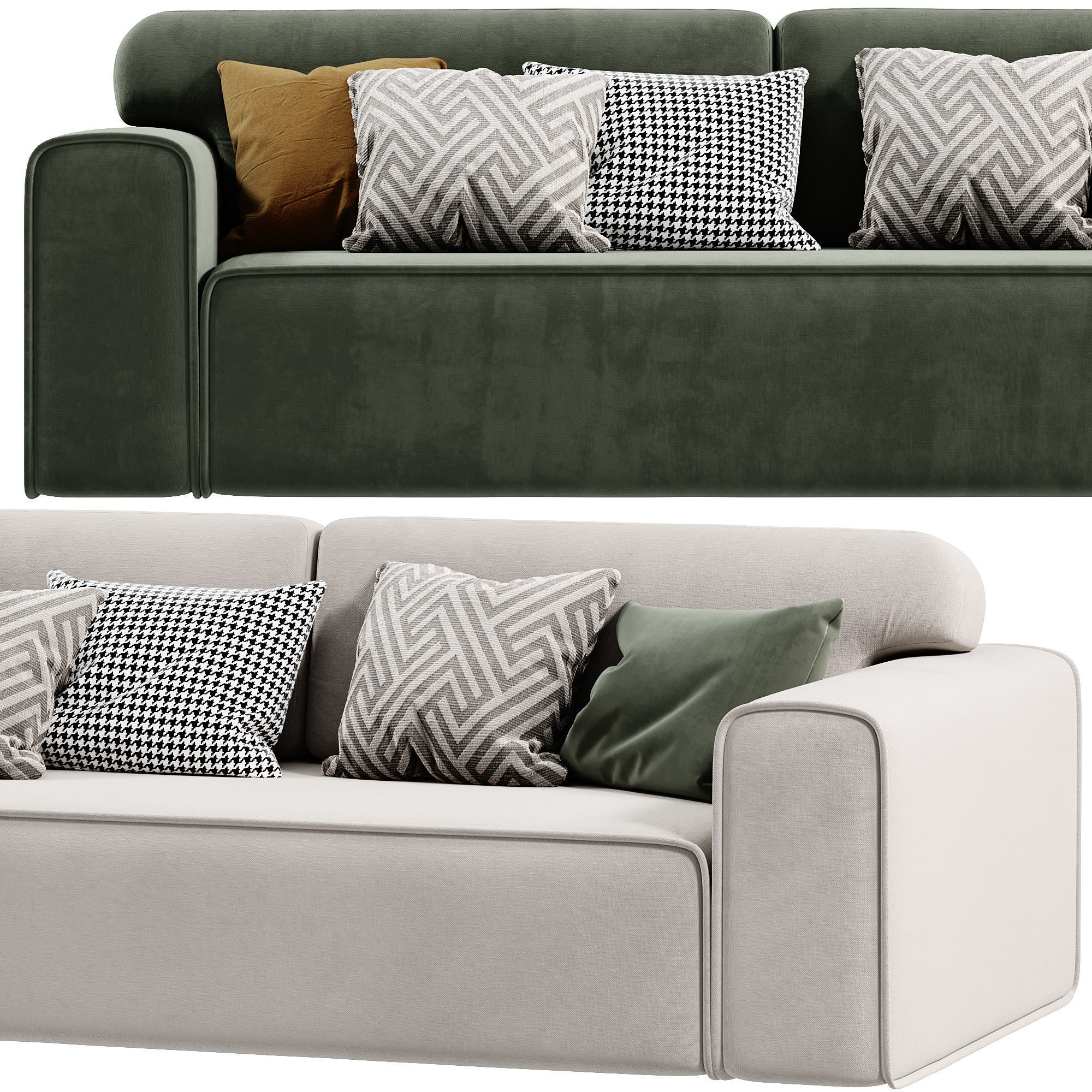 Viena Sofa 3D model_2