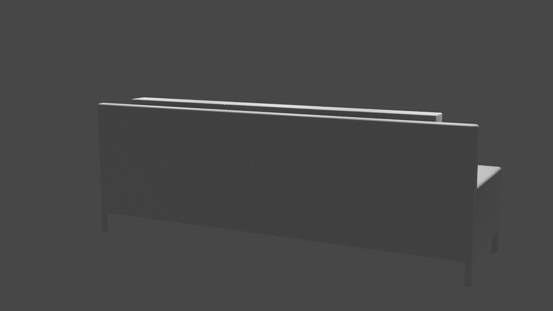 Living Room Couch Model 1 Low-poly 3D model_3