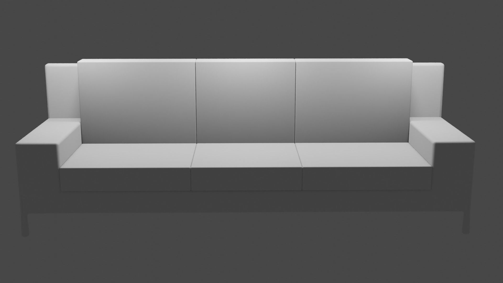 Living Room Couch Model 1 Low-poly 3D model_1