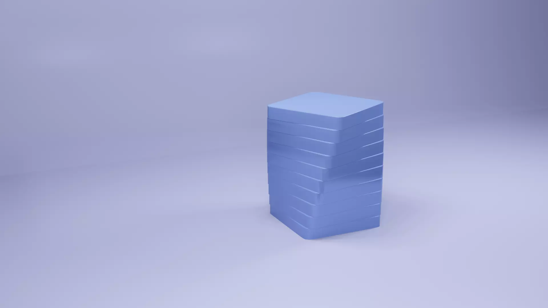 Satisfying Animation of 3D Cube Free low-poly 3D model